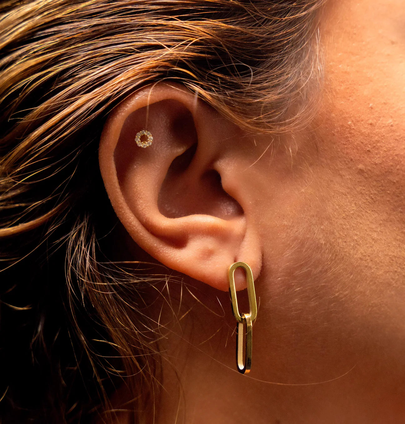 New School Earrings + Link me Up Necklace | Bundle