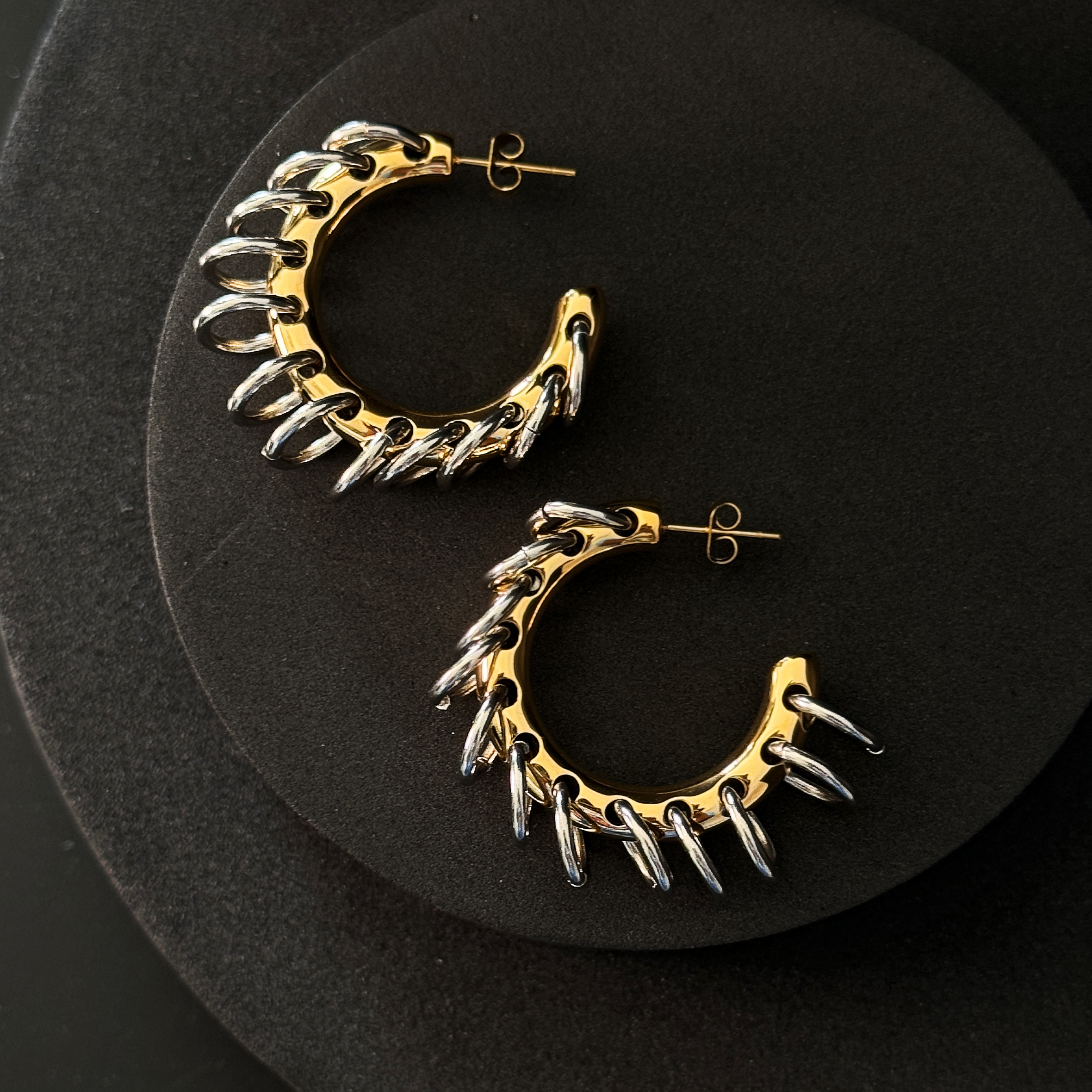 Pierced Hoop Earrings