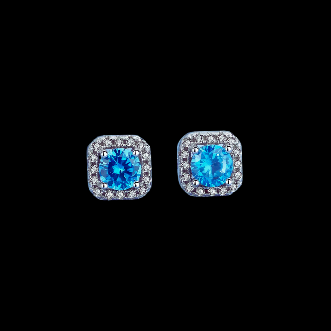 Cushion Cut Stud Earrings