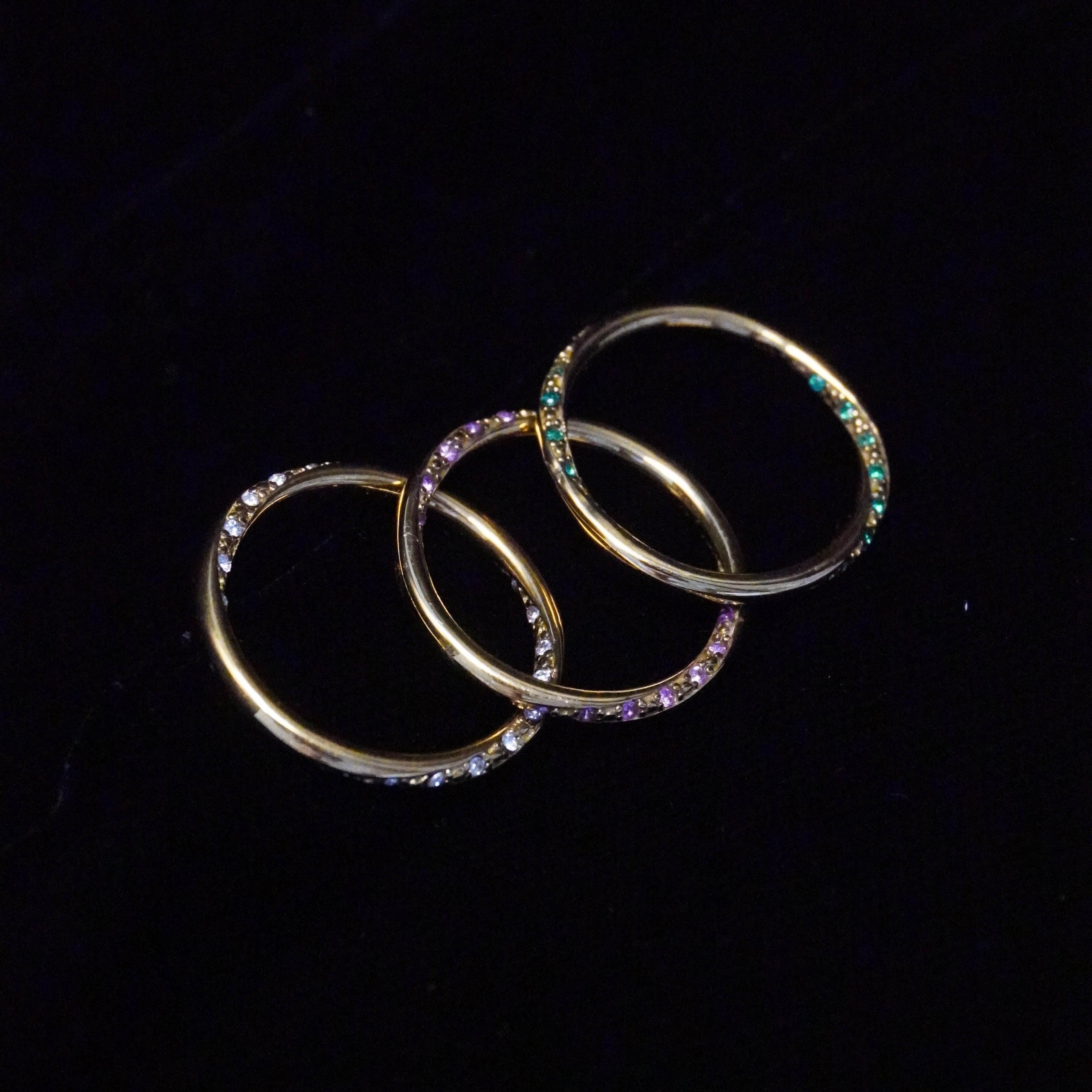 Skinny Studded Band Ring