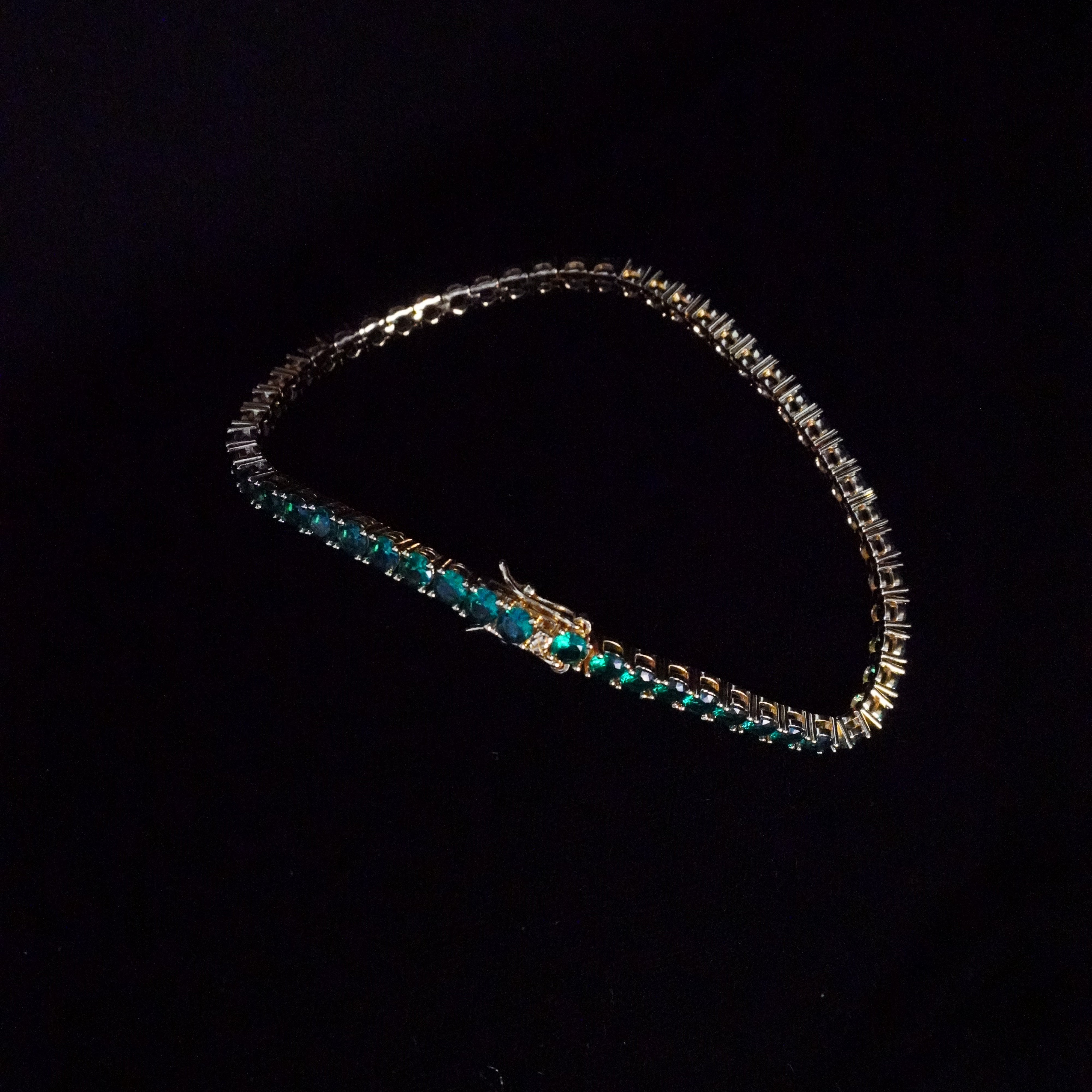 Green Tennis Bracelet
