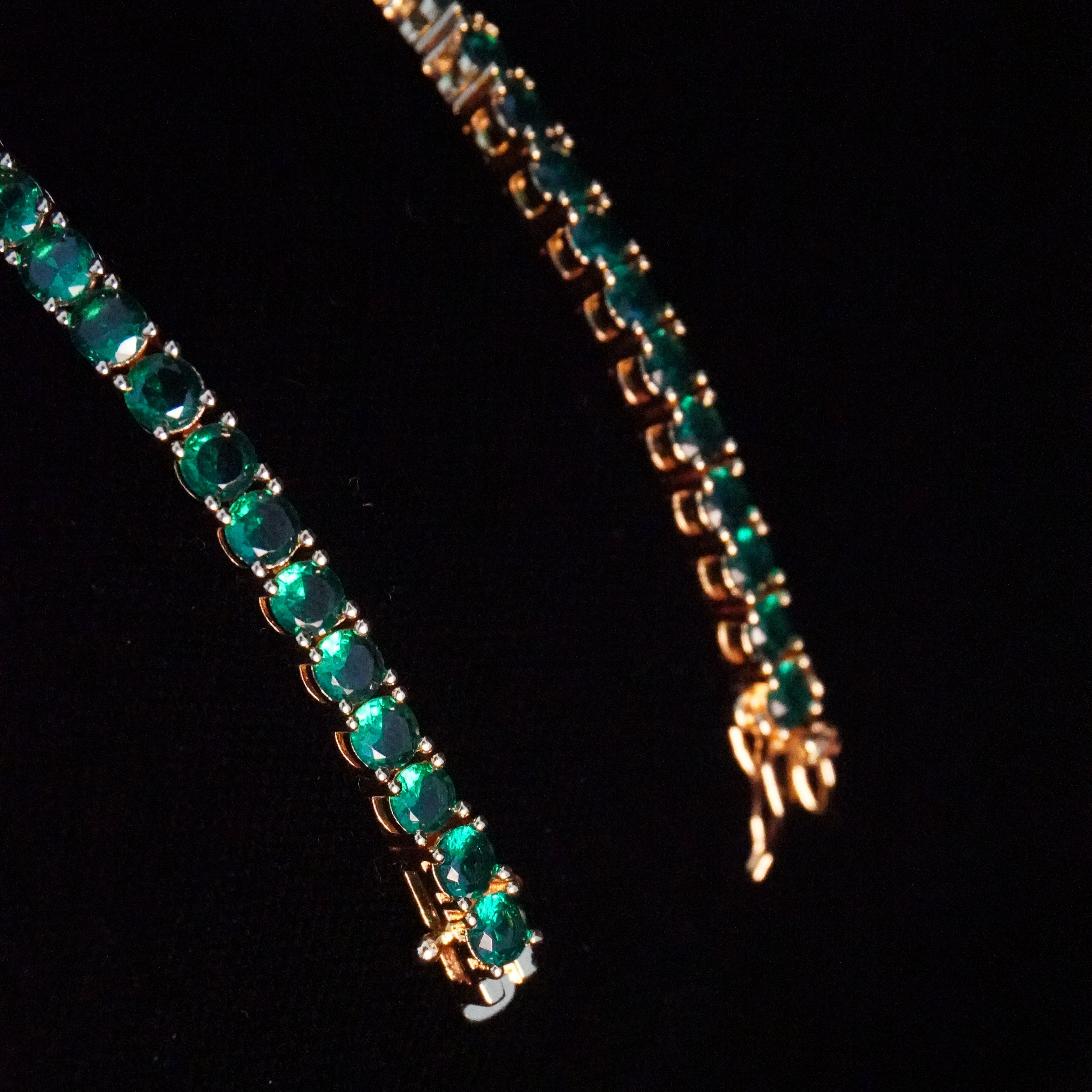 Green Tennis Necklace