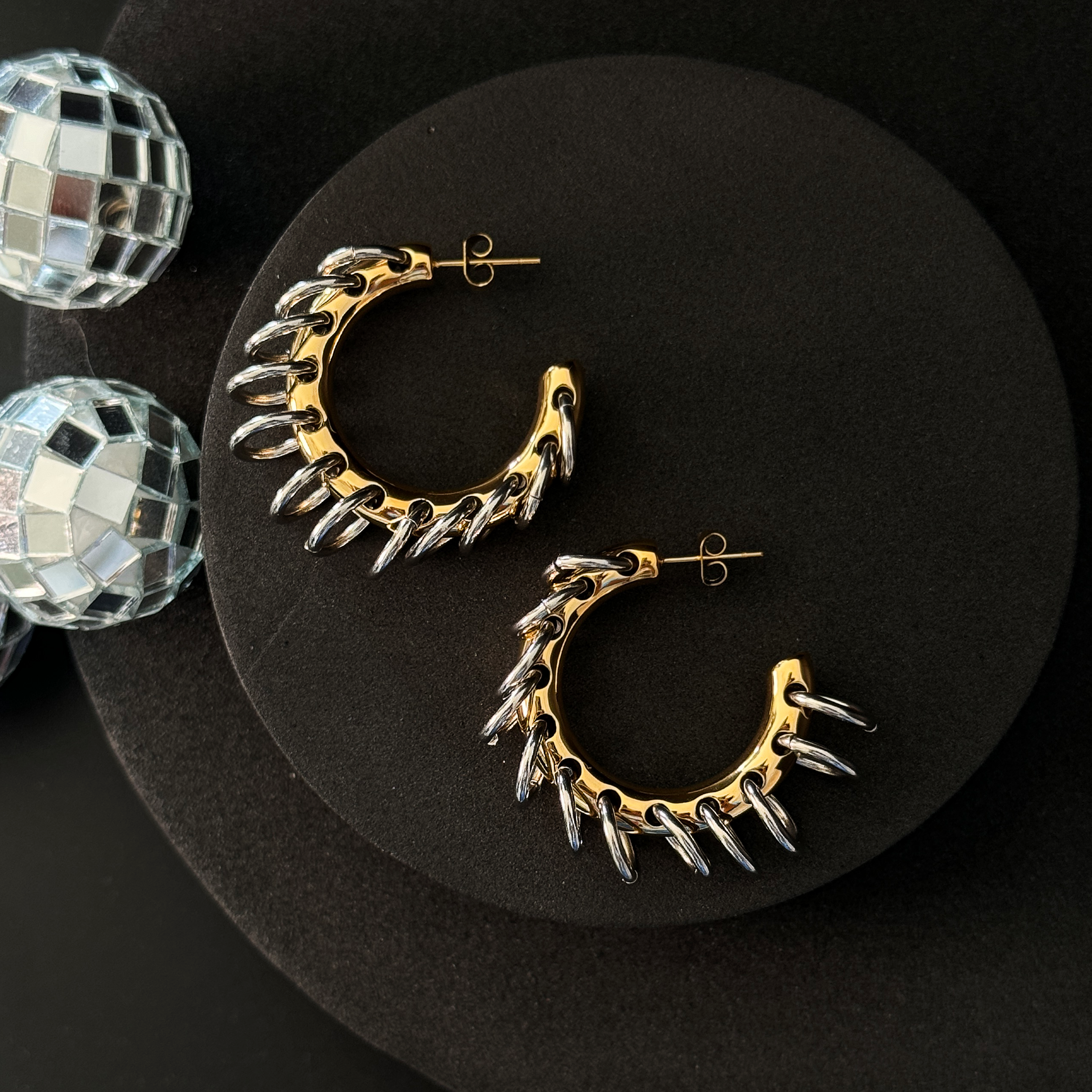 Pierced Hoop Earrings