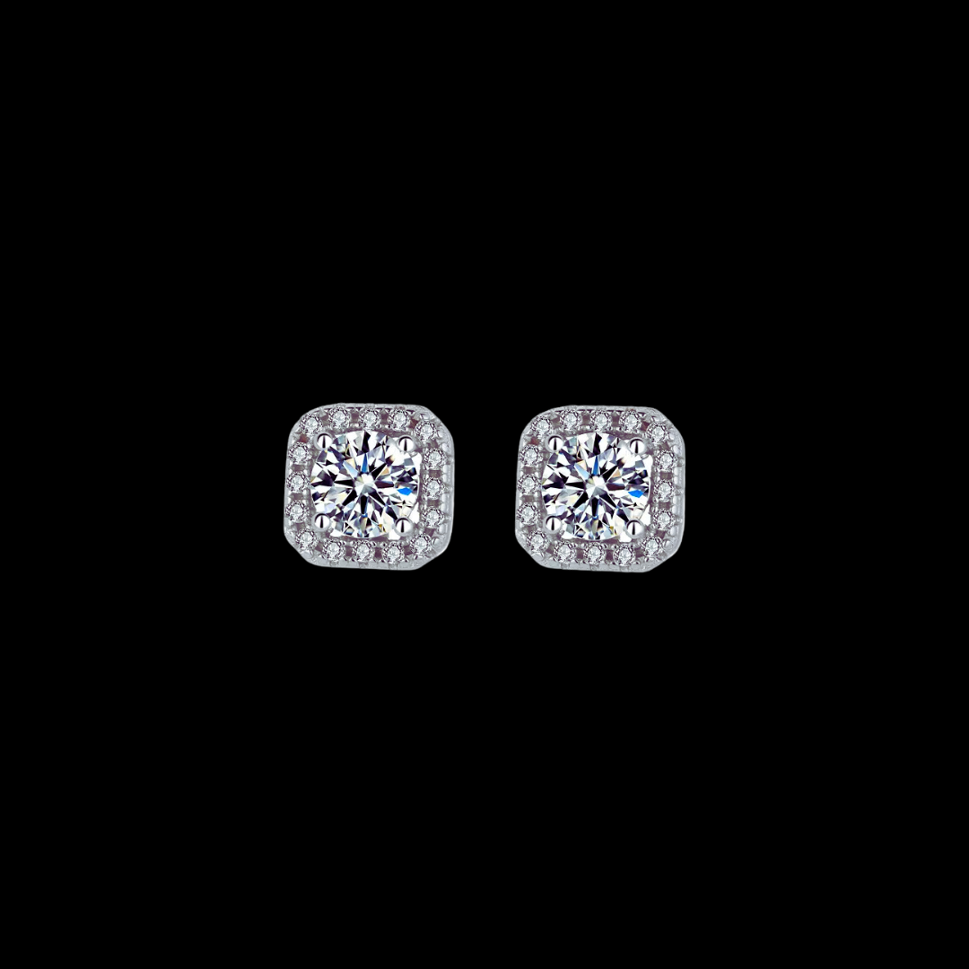 Cushion Cut Stud Earrings