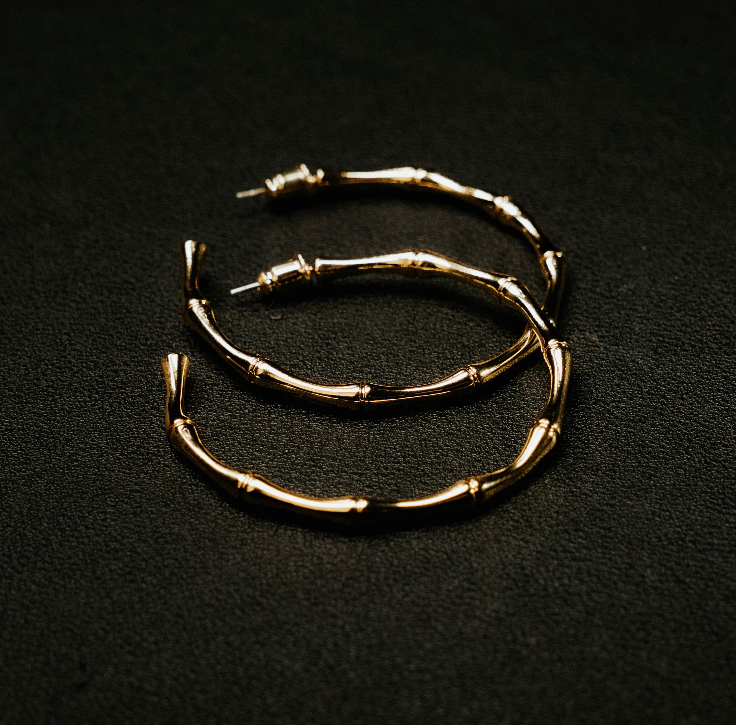 Bamboo Hoop Earring