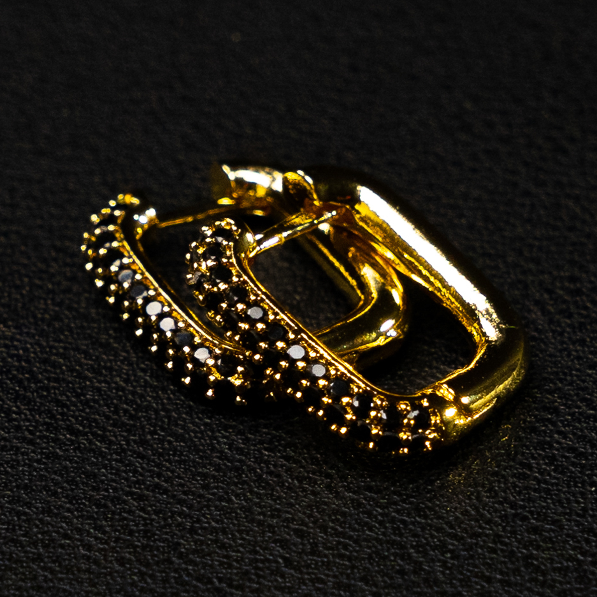 Studded Square Hoop Earring