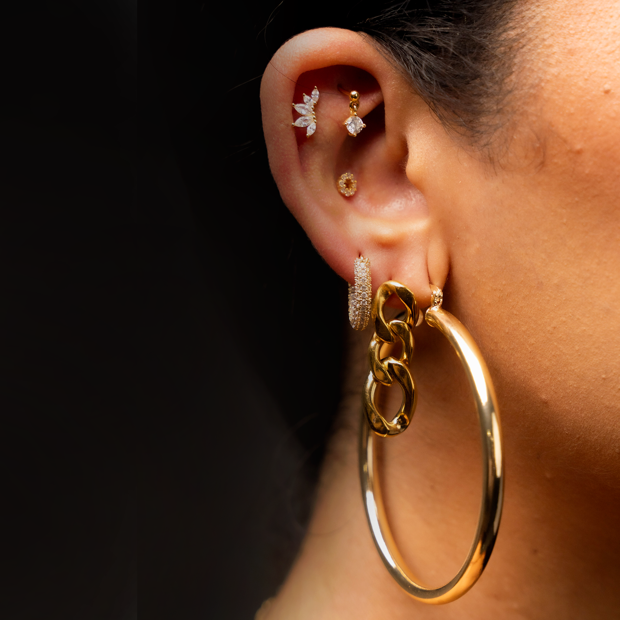 Cuban Chain Earring