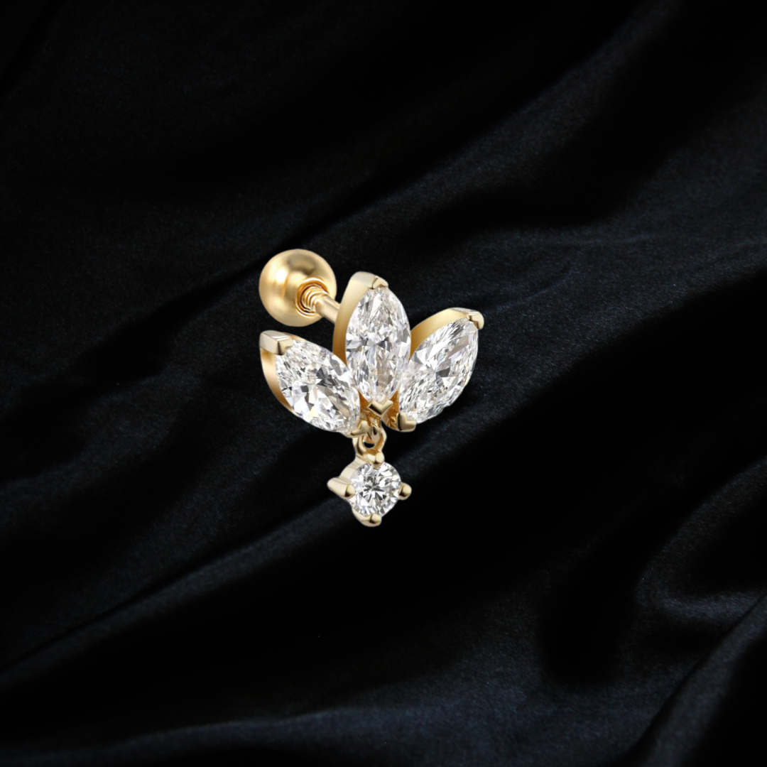 Tulip Dangle Piercing