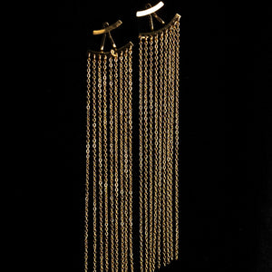 Gold & Tassels Earrings
